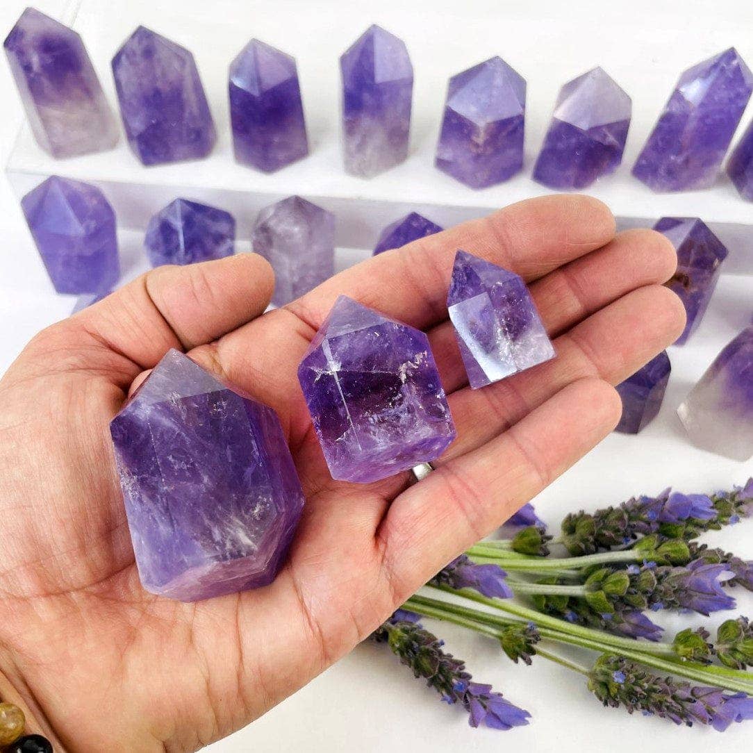Rock Paradise - Wholesale Spiritual Stone/Crystal - Amethyst Crystal Tower - Calming Stone Metaphysical - YOU CHOOSE SIZE4