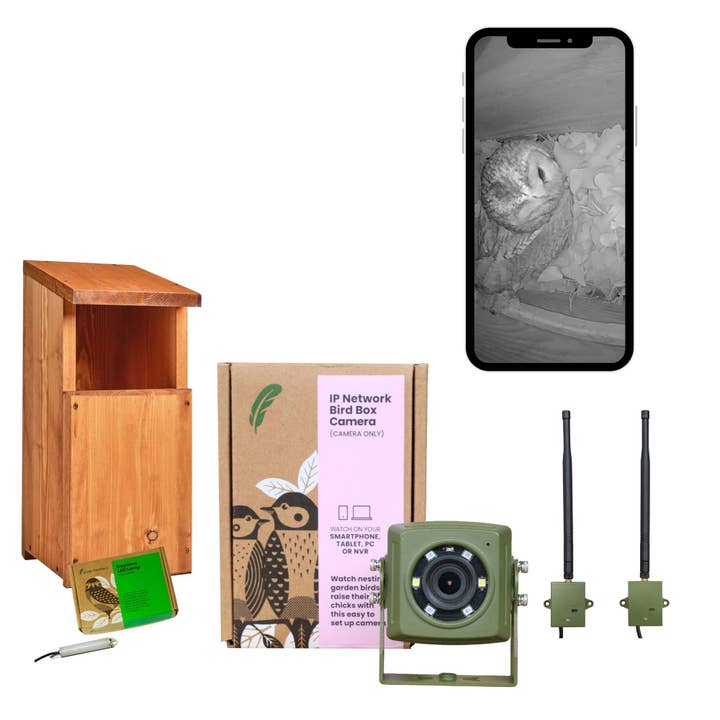Long Range Wireless Network Owl Box Camera Pack for wholesale by Green Feathers