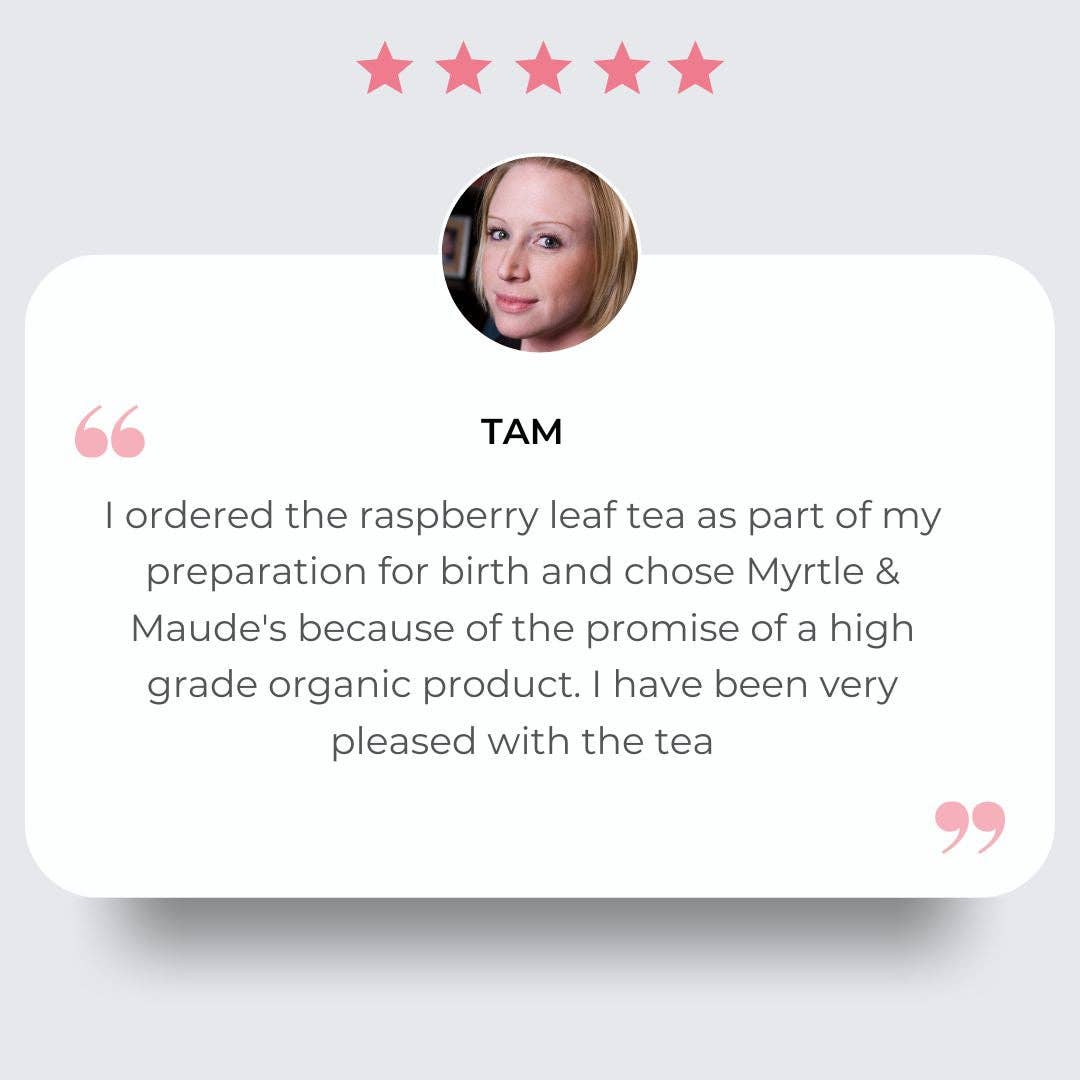 Myrtle & Maude - Wholesale Nursing Tea - Maternity - Organic Raspberry Leaf Tea6