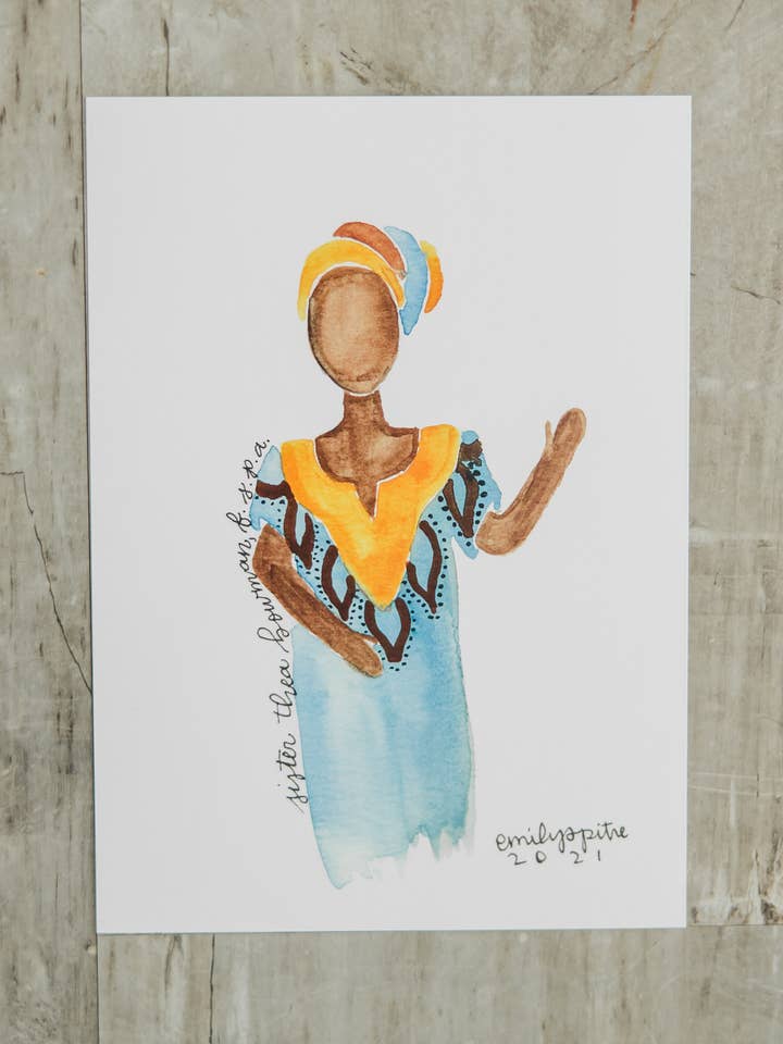 Servant of God Thea Bowman - 5x7 Print for wholesale by Emily S Pitre Art