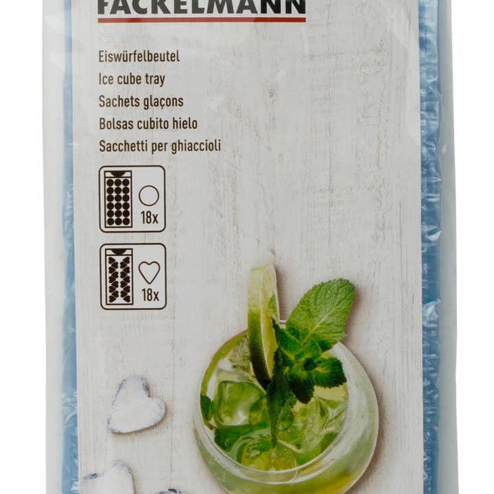 Fackelmann – Engroshandel Ispose – Fackelmann engangs isposer med hjerte- eller ovalformede isterninger3