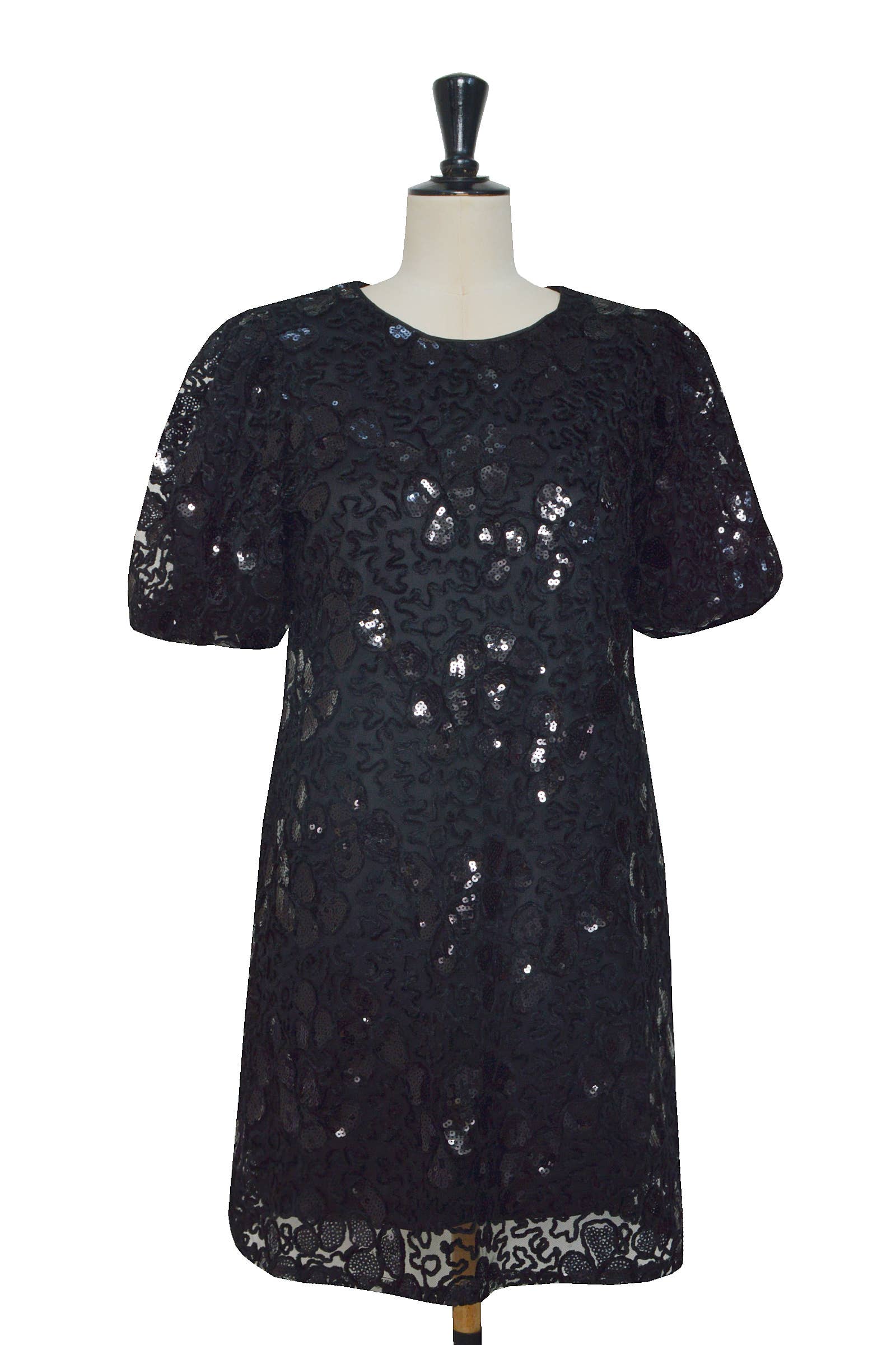 ELLI WHITE – wholesale Dress – Women's – Embossed pattern dress with sequins2