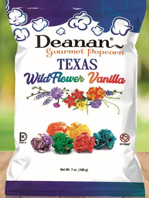 Texas Wildflower Vanilla Popcorn - 15 Count Shareable Size for wholesale by Deanan Gourmet Popcorn