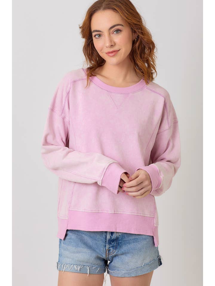 Mystree - Wholesale Sweatshirt - Women's - 60552 Washed Terry Top 19