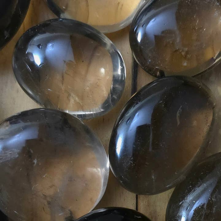 Smoky Quartz Palm - 1-6 KG Lots for wholesale by Jensen Rocks