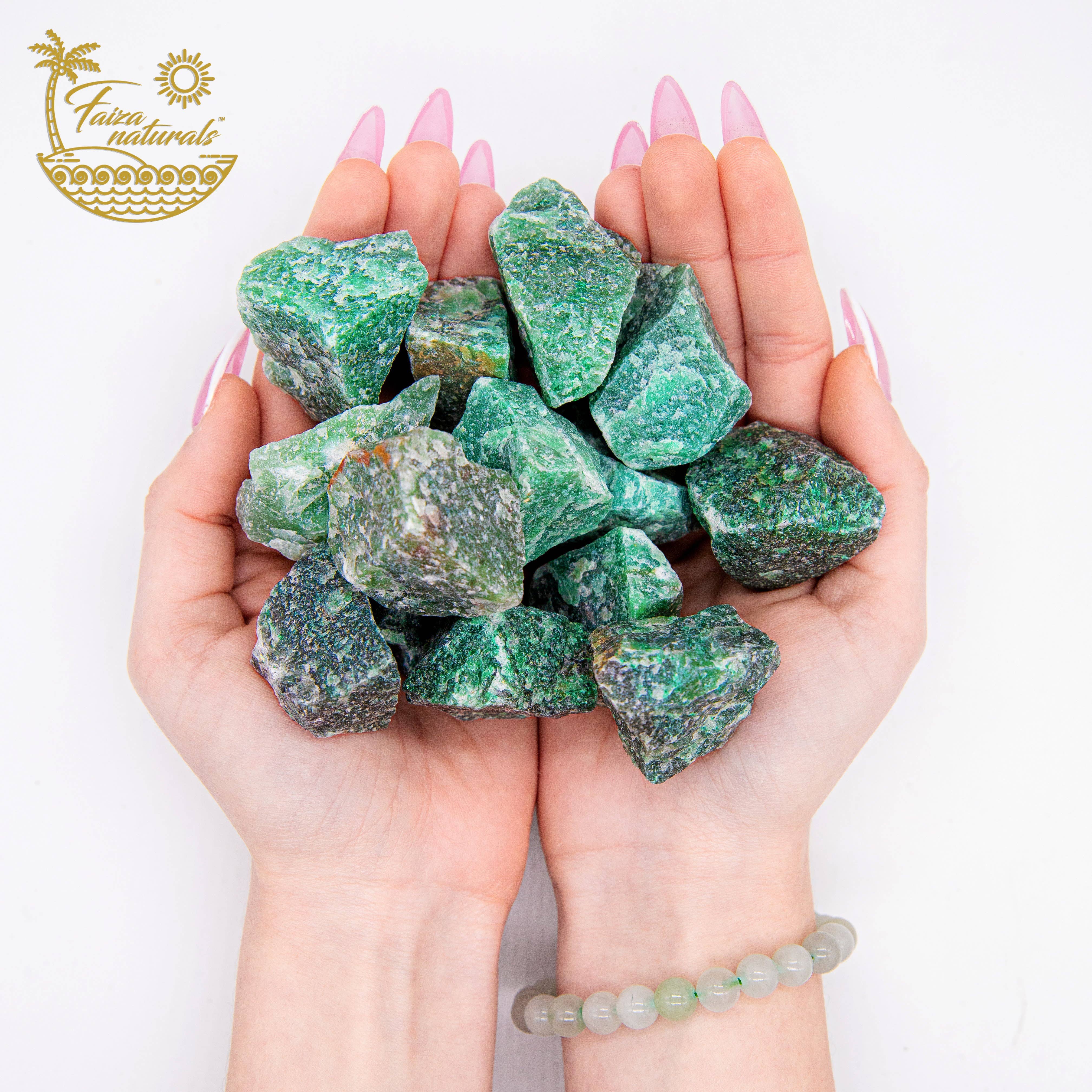 Faiza Naturals - Wholesale Spiritual Stone/Crystal - Green Aventurine Raw Crystals in Bulk2
