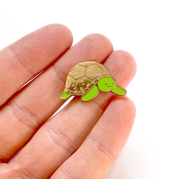 Tom Hardwick - Wholesale Lapel Pin/Button - Tortoise Enamel Pin