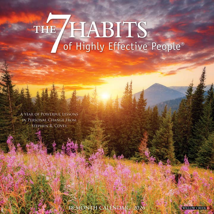 7 Habits of Highly Effective People 2026 Wall Calendar for wholesale by Willow Creek Press & Gifts