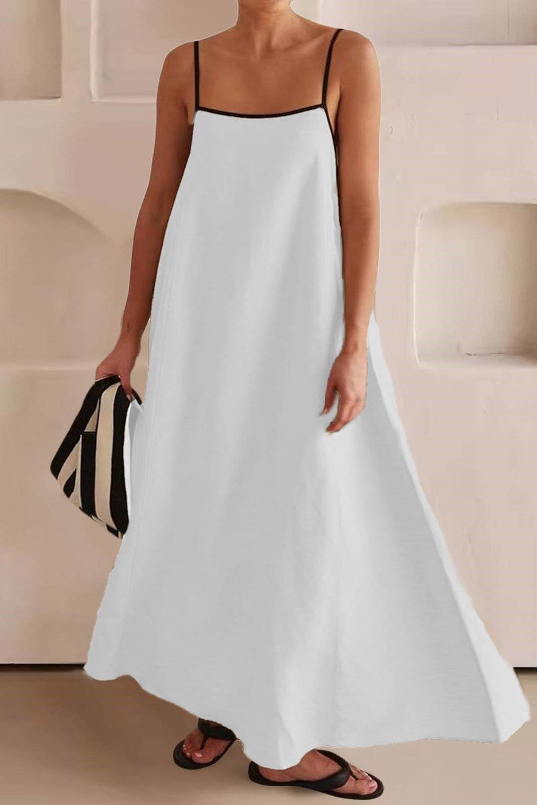 Rosa Clothing - Wholesale Dress - Women's - Minimalism chic vibe Spaghetti straps dress3