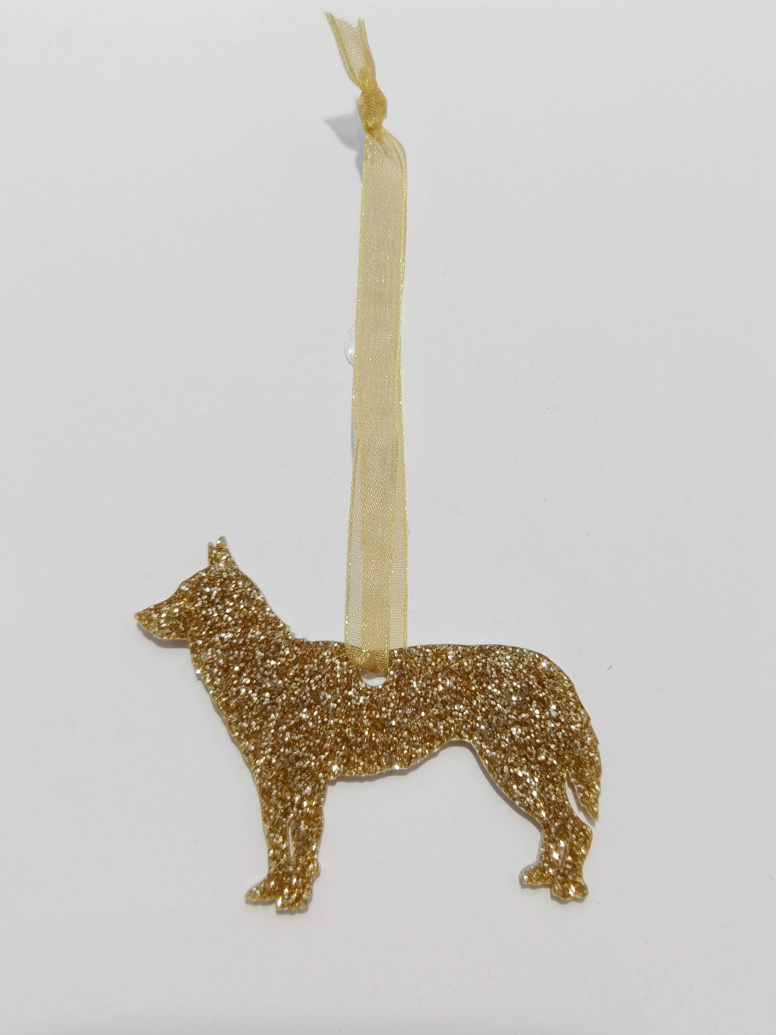 Pet Mirrors – wholesale Ornament – Glitter Siberian Husky  Christmas Decoration0