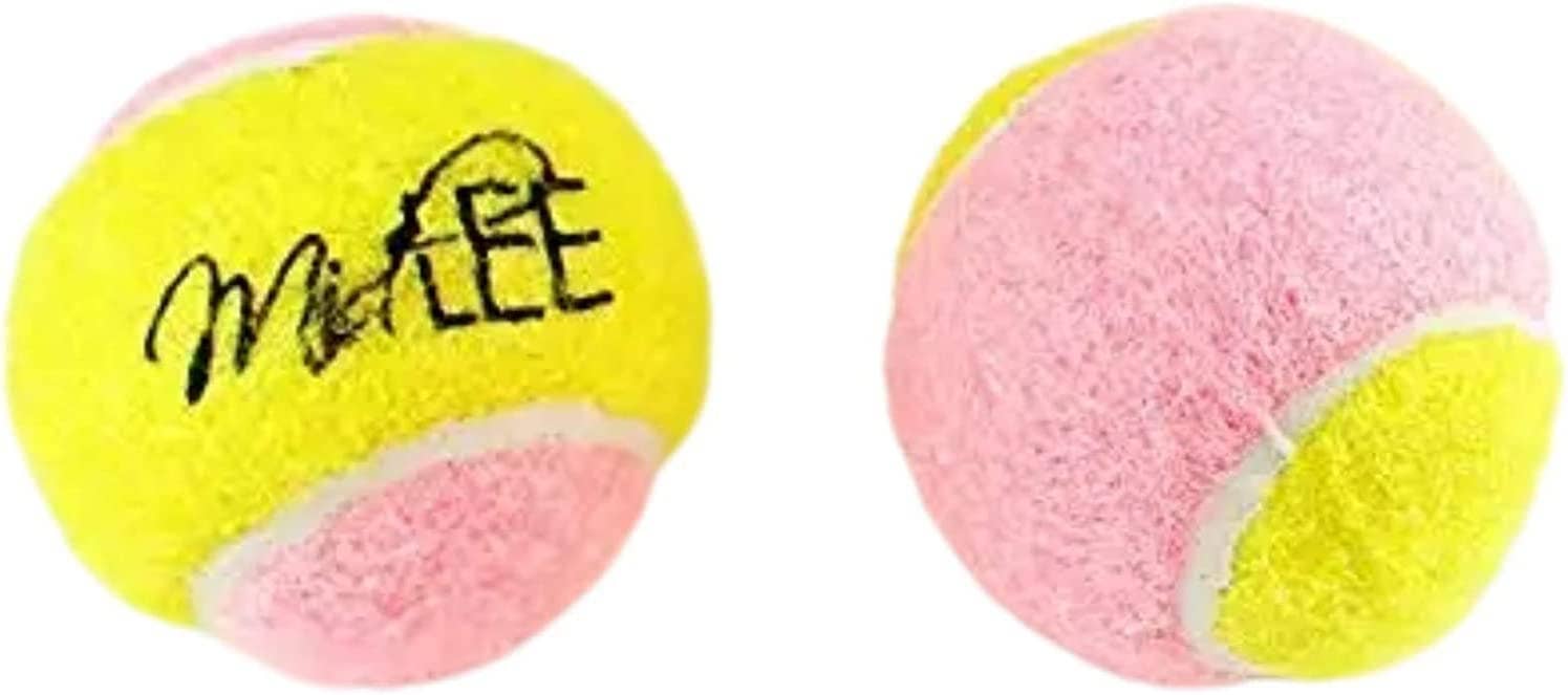 Midlee Designs - Wholesale Pet Fetch Ball - Dog - Midlee 1.5" Yellow and Pink Tennis Balls - 12 Pack2