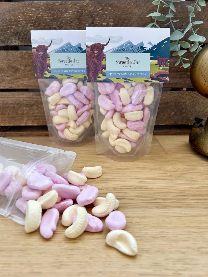Bananas & Shrimps Sweetie Pouch for wholesale by The Sweetie Jar