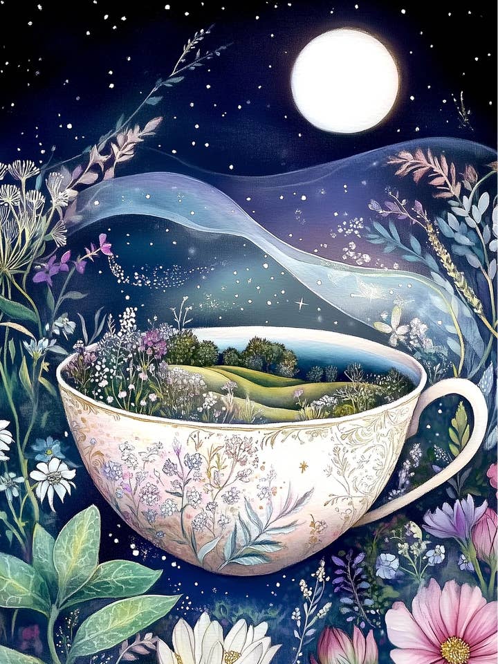 Mundo en una taza: Paisaje en porcelana | Fruslerías de tarjeta para venta al por mayor de Fripperies