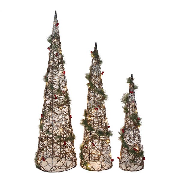 164. Conjunto de Luz Árvore De 2 Tamanhos Diversos 3 Modelos por atacado de LA RUTA DE LAS IMPORTACIONES SL