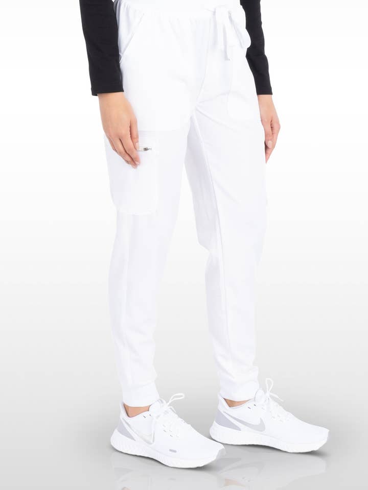 Aura Naturale - Wholesale Healthcare uniform – Women's - Maya Women Yoga Jogger Scrubs Pant 6 Pocket - Petite(13040P)28