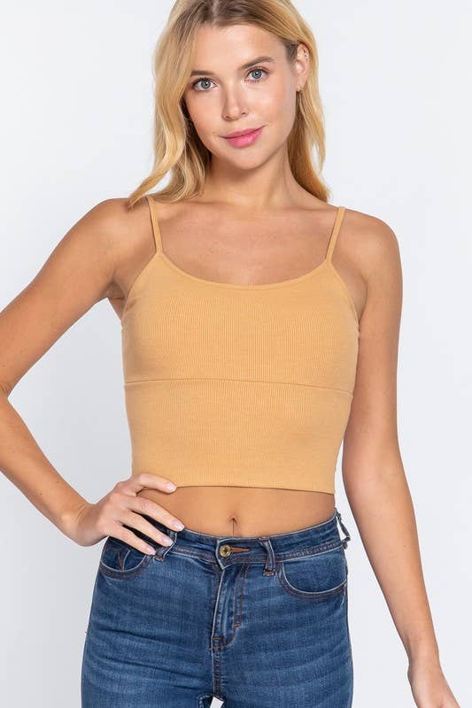 Vanilla Monkey - Vente Caraco – femme - Camisole courte en tricot côtelé11
