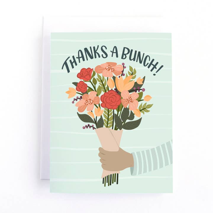 Bedankt Bloemenkaart voor wholesale door Pedaller Designs