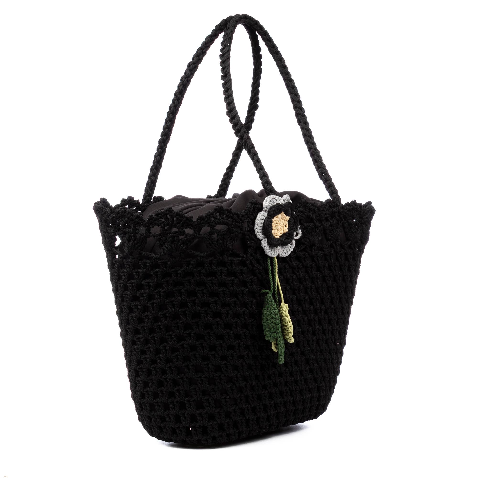 FIRENZE ARTEGIANI - Wholesale Beach Bag - Zeccone women's shoulder bag. Made of cotton, with tassel.9