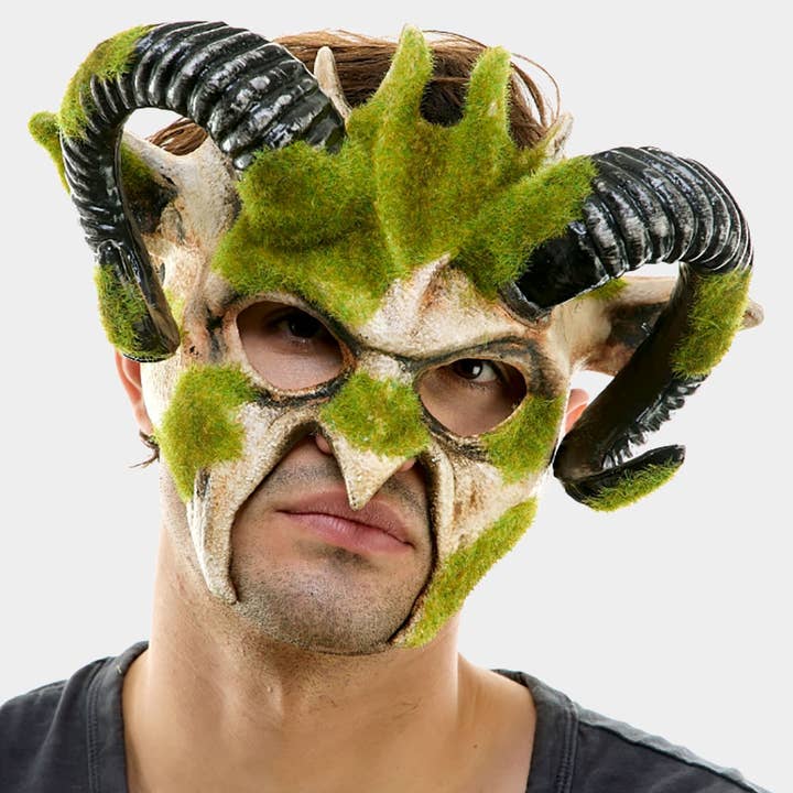 Sensibling Corp. - Wholesale Costume - Men's - Woodland Demon Mask with Horns
