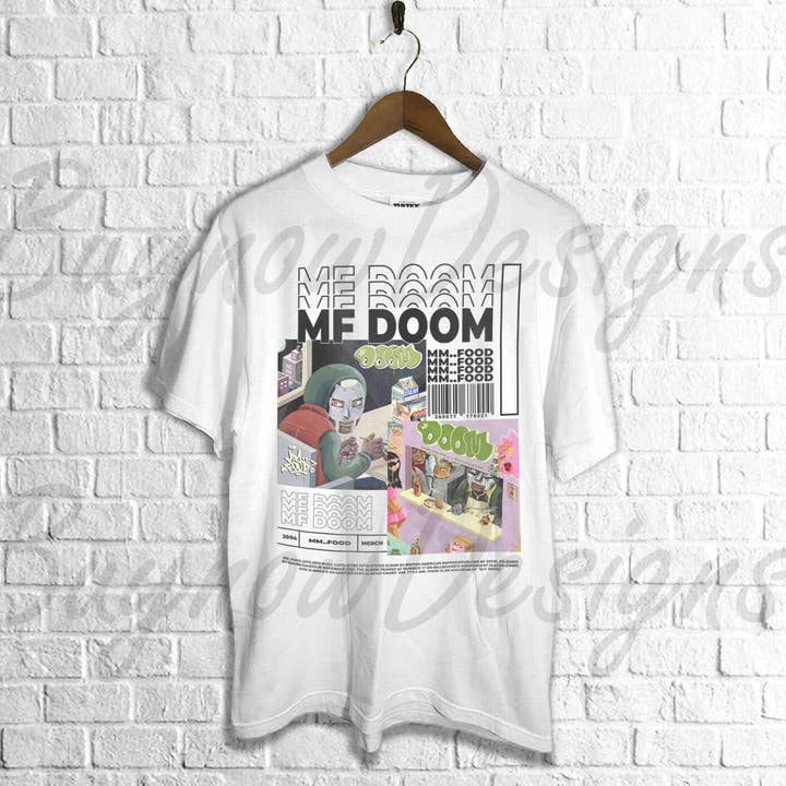 TheKingShirt - Wholesale T-Shirt (Graphic) - Unisex - Vintage MF DOOM MM..Food Poster Graphic Tee3