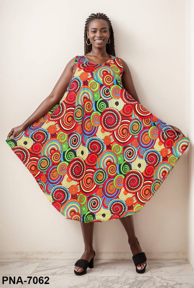 geassorteerd Lichtgewicht mouwloze paraplujurk met sjaal voor dames - D voor groothandel op Faire1