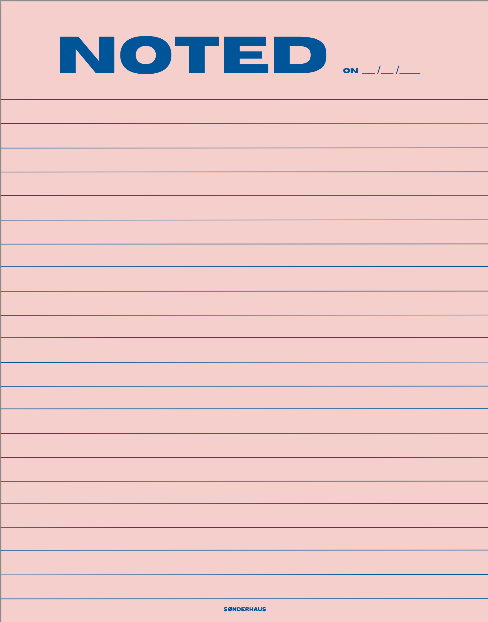 Sonderhaus - Wholesale Notepad - The Noteworthy Pad14