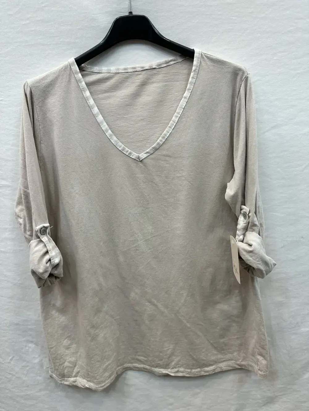 Mimi & Gogo – T-shirt – Mulher por atacado – T-shirt gola vichy @96893_TsColVichy11