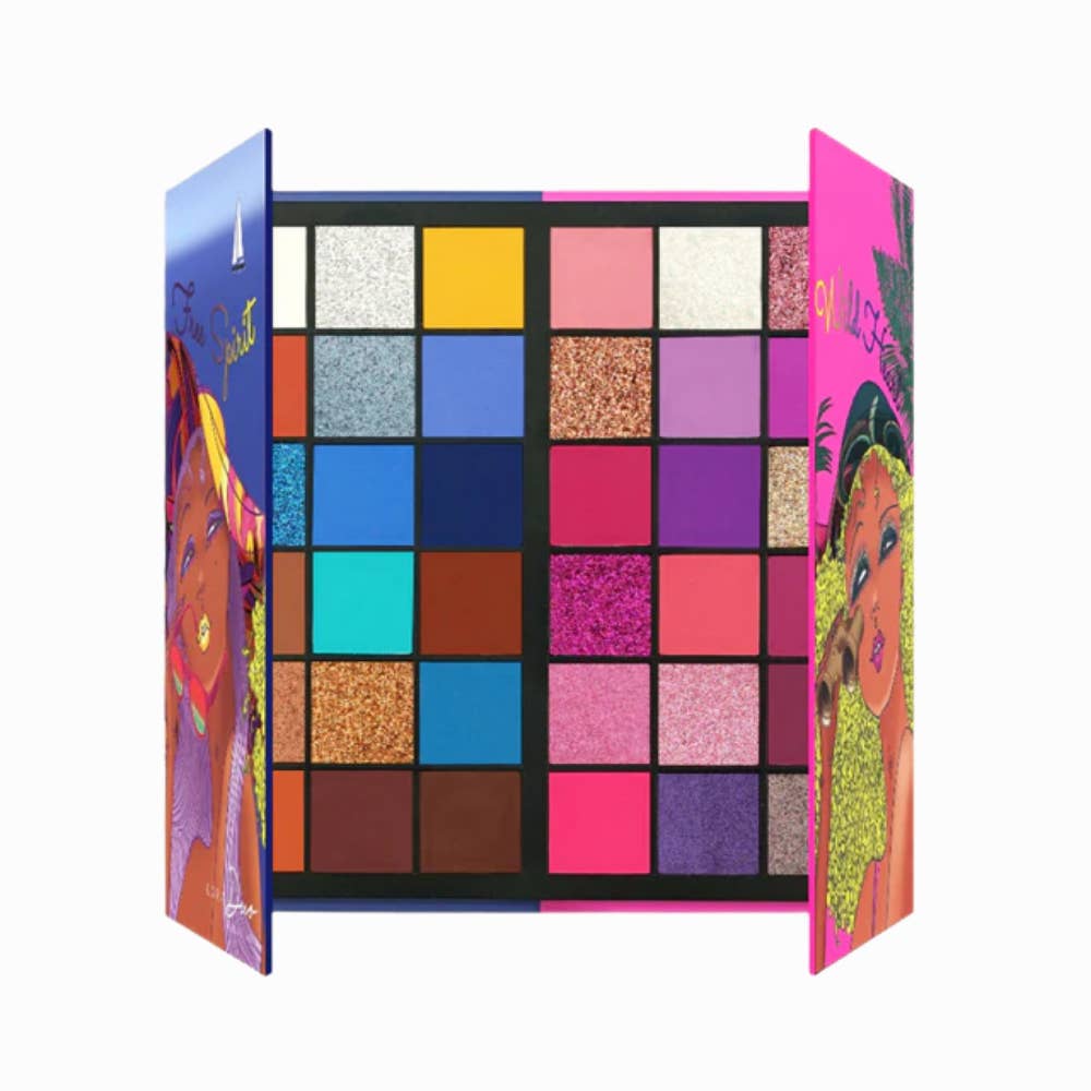 Kara Beauty - Wholesale Eyeshadow palette - FREE SPIRIT WILD HEART 36-Shades Creative Beauty Palette