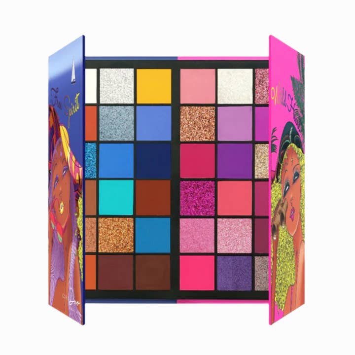 Kara Beauty - Wholesale Eyeshadow palette - FREE SPIRIT WILD HEART 36-Shades Creative Beauty Palette0