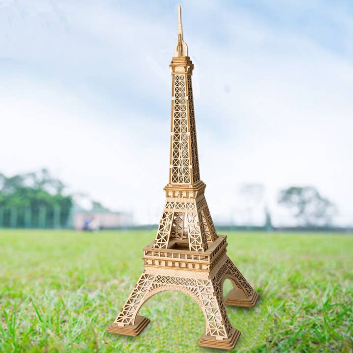 Hands Craft - Wholesale Puzzle - Kids - 3D Laser Cut Wooden Puzzle: Eiffel Tower5