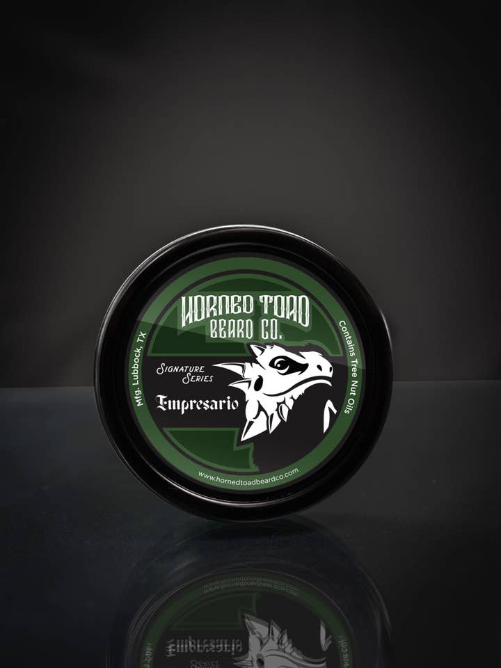 Empresario Beard Balm for wholesale by Horned Toad Beard Co.