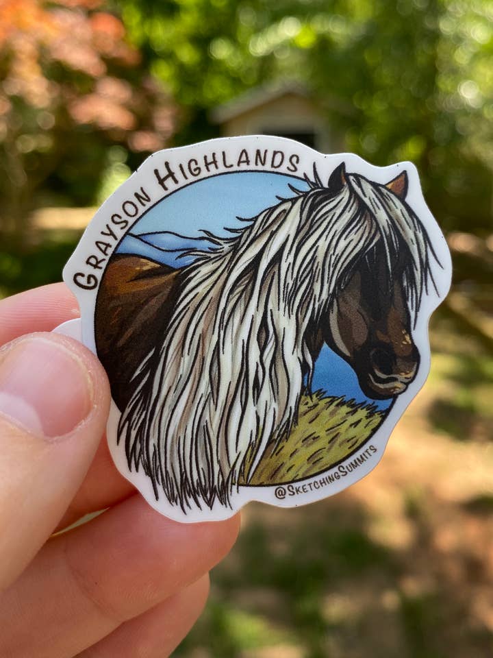 Grayson Highlands Sticker for wholesale by Sketching Summits