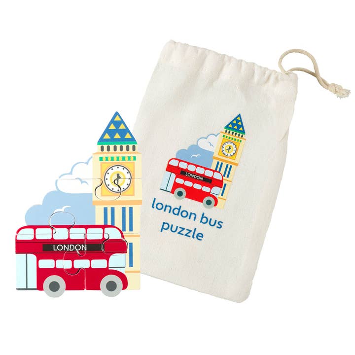 Orange Tree Toys - Wholesale Puzzle - Kids - London Bus Wooden Puzzle2