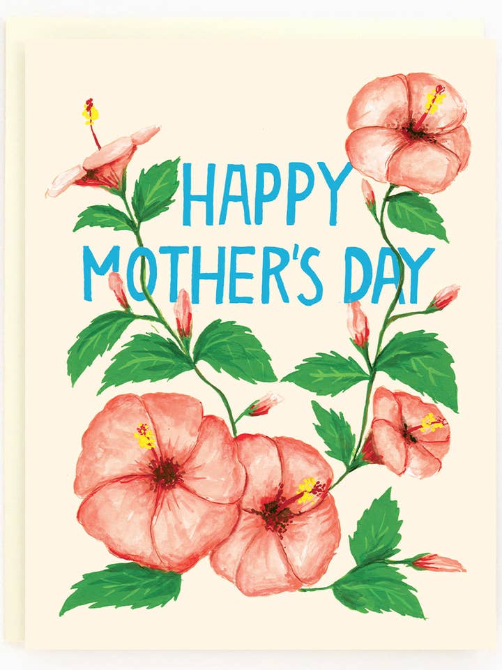 Mom Hibiscus Card for wholesale by The Paperhood