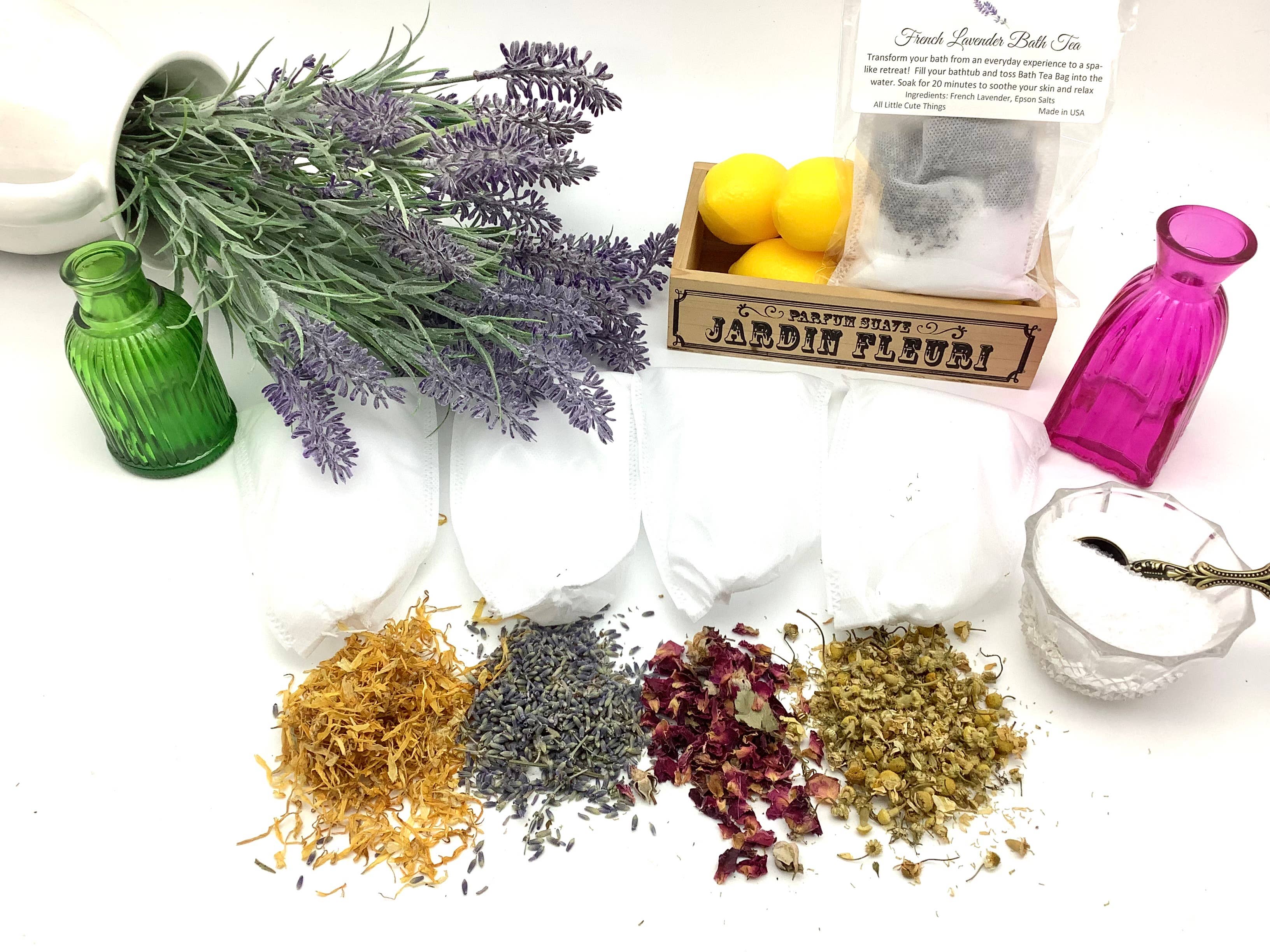 All Little Cute Things – wholesale Badsalt och skumbad – Badte-påsar med rosenblad och havssalt för spa-upplevelse2