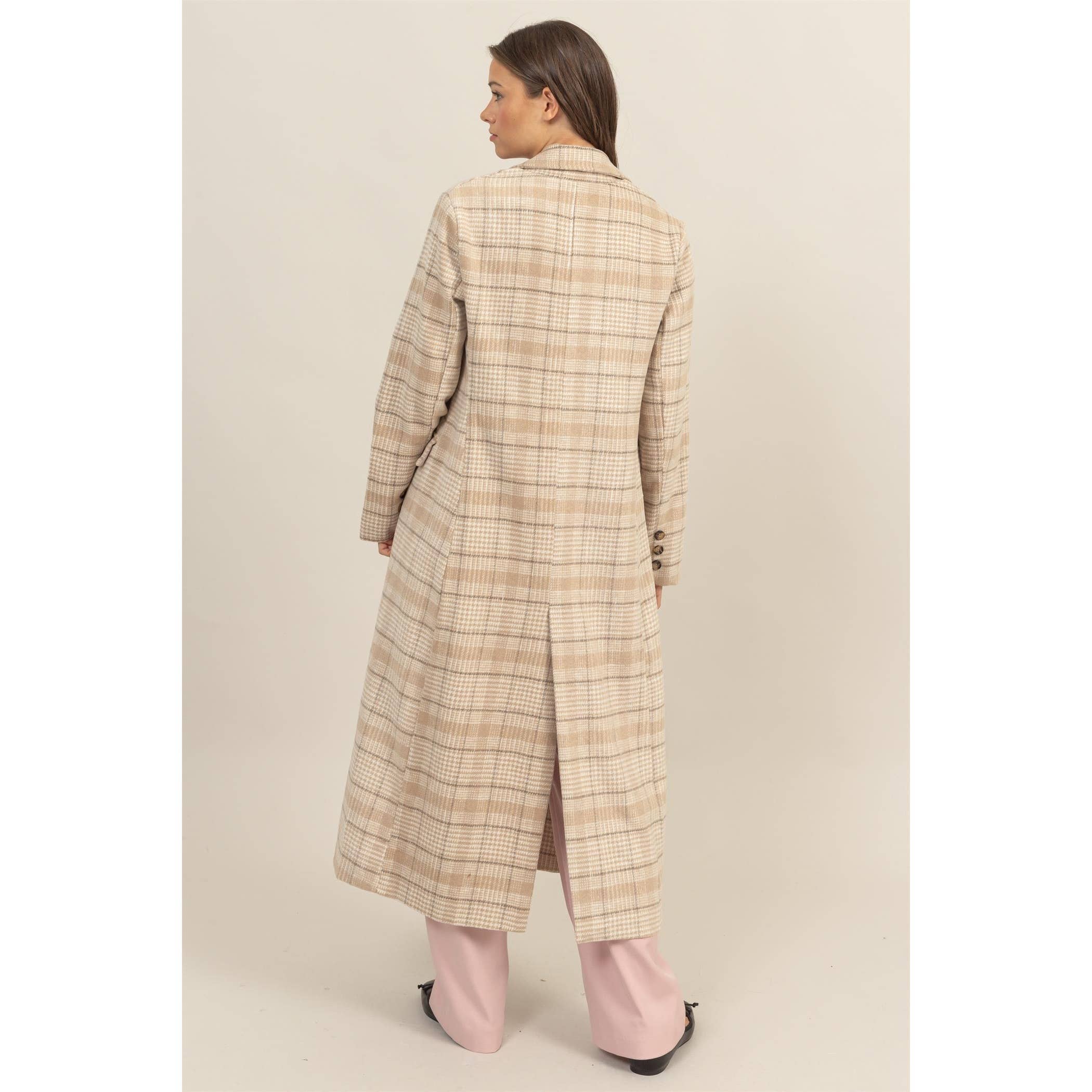 HYFVE - Wholesale Coat - Women's - Plaid Long Coat3