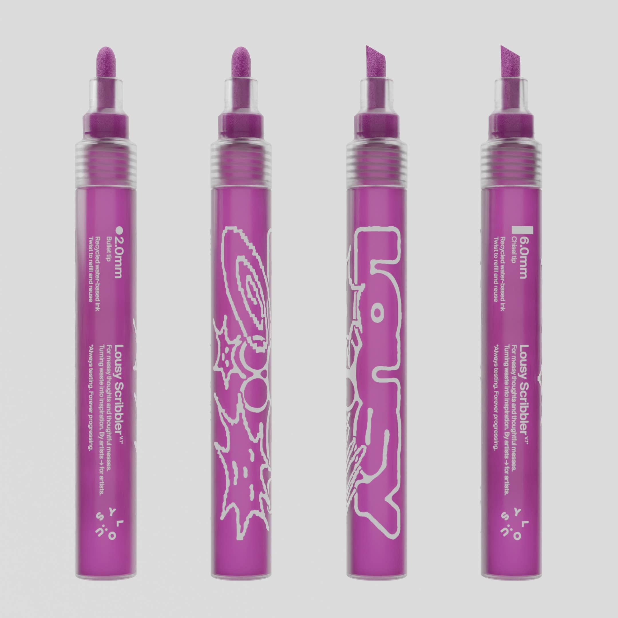 LOUSY - Wholesale Marker - Lousy Scribbler — Sustainable Refillable Markers6