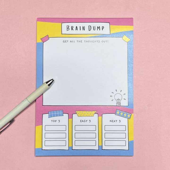 Sunshine Lane - Wholesale Notepad - Brain Dump Notepad - A58