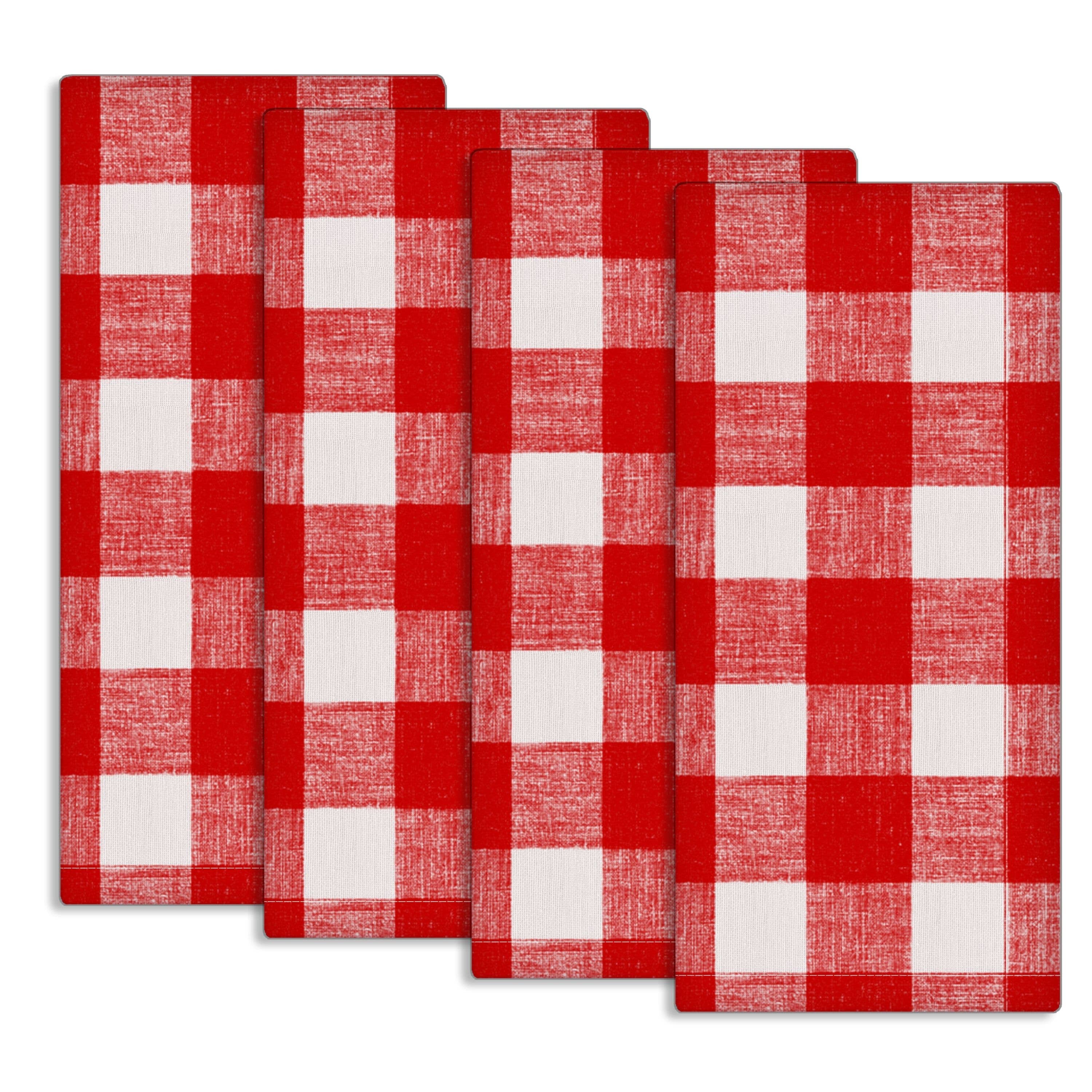 Fabstyles - Venta al por mayor Paños de cocina - Fabstyles Country Check - Juego de 4 paños de cocina de algodón5