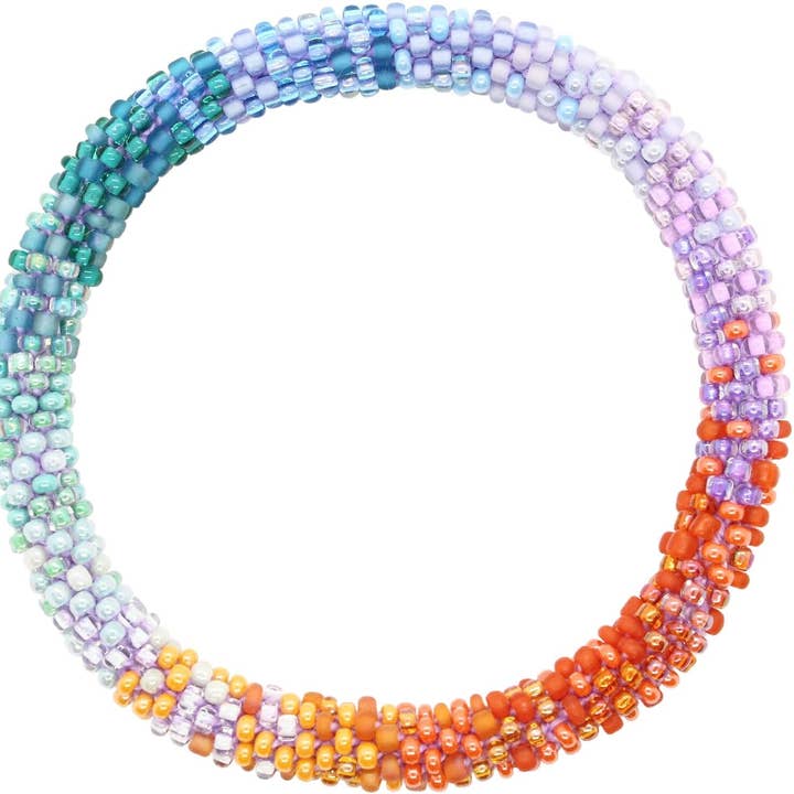 Bracelets en perles de rocaille | Perles artisanales équitables (lot de 5) pour la vente par Lotus Sky Jewelry
