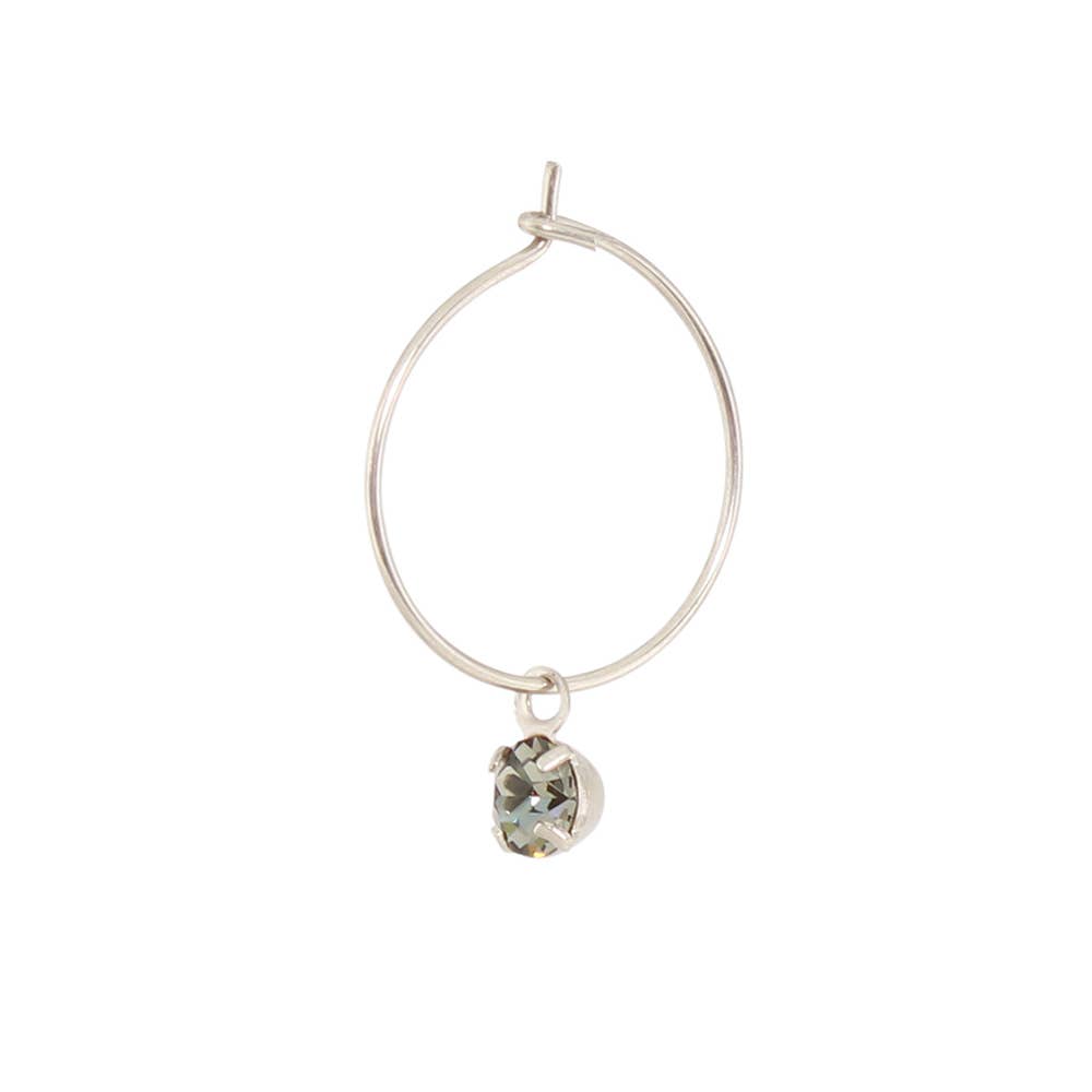 Baked Beads - Wholesale Hoop Earrings - Crystal Wire Hoop Earring4