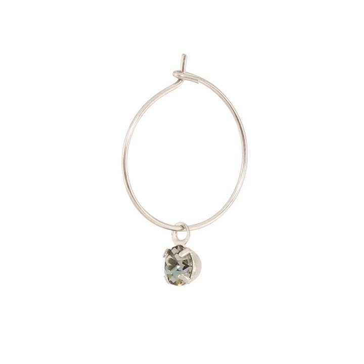 Baked Beads - Wholesale Hoop Earrings - Crystal Wire Hoop Earring4