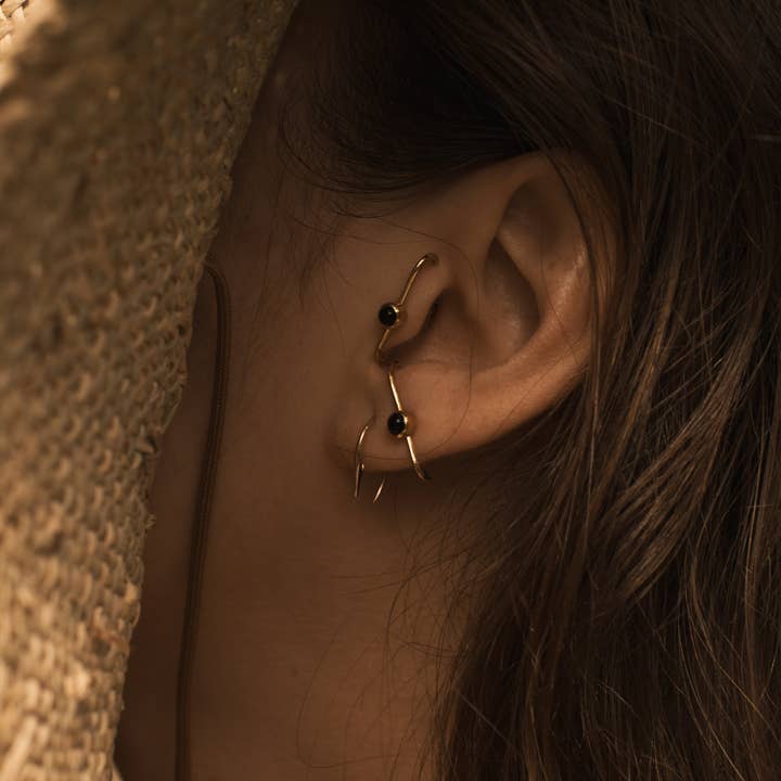 Merewif - Wholesale Stud/Post Earrings - Dillon Studs - Onyx2