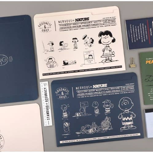 K_Wonderland - Wholesale Folders - Peanuts Snoopy 75th Anniversary Paper File Folder