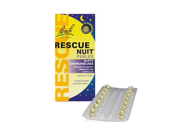 Ecohesens – Großhandel Nahrungsergänzungsmittel/Vitamin zum Einnehmen – Rescue Night Pearls – Packung mit 14 Kapseln – Bach Original1