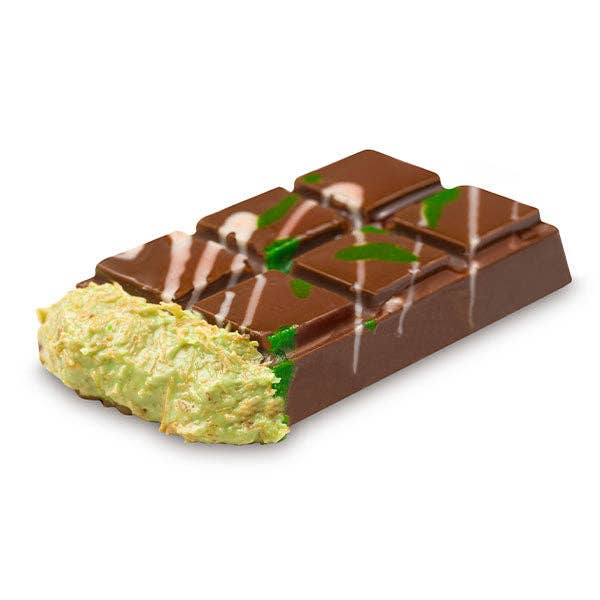 Showcase - Wholesale Chocolate Bar - Dubai Chocolate Bar Limited Edition Mint by Oasis Treasures (75g)