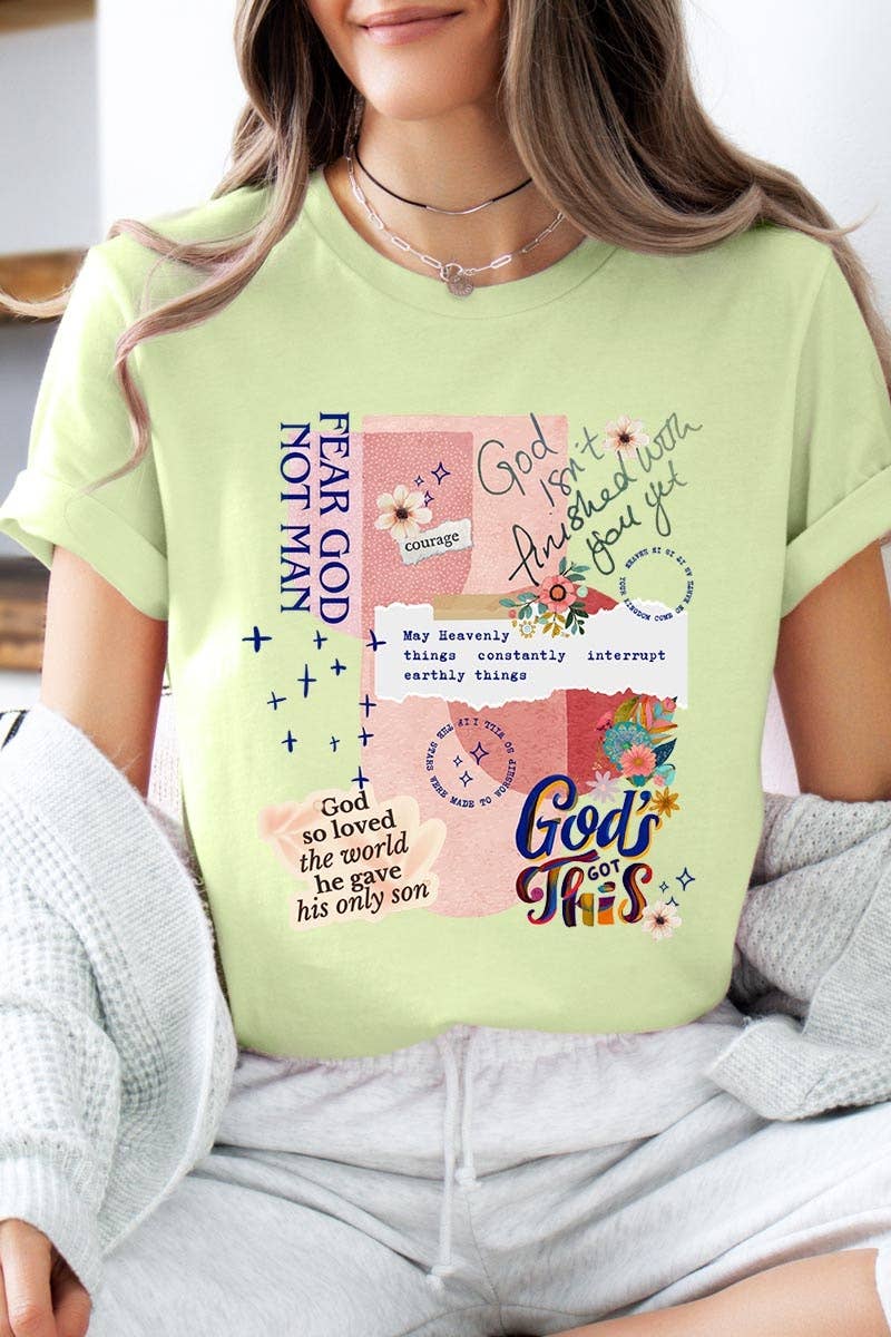 COLORBEAR – wholesale T-shirt med logga - Dam – Kristen collagegrafik t-shirt18