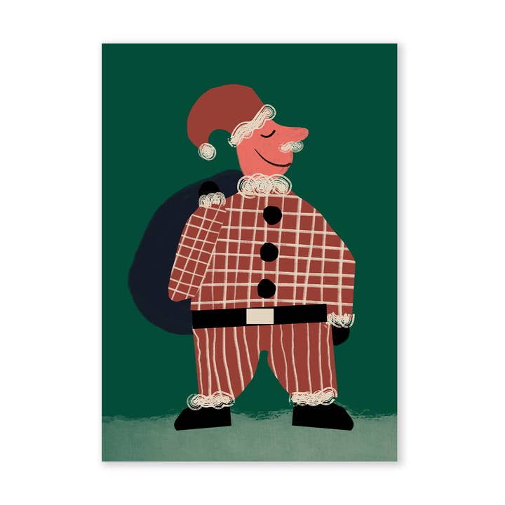 Father Christmas Card for wholesale by Molly Bland