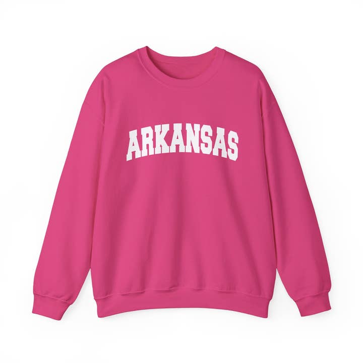 Arkansas Sweatshirt - Unisex Graphic Crewneck for wholesale by Hey Mountains