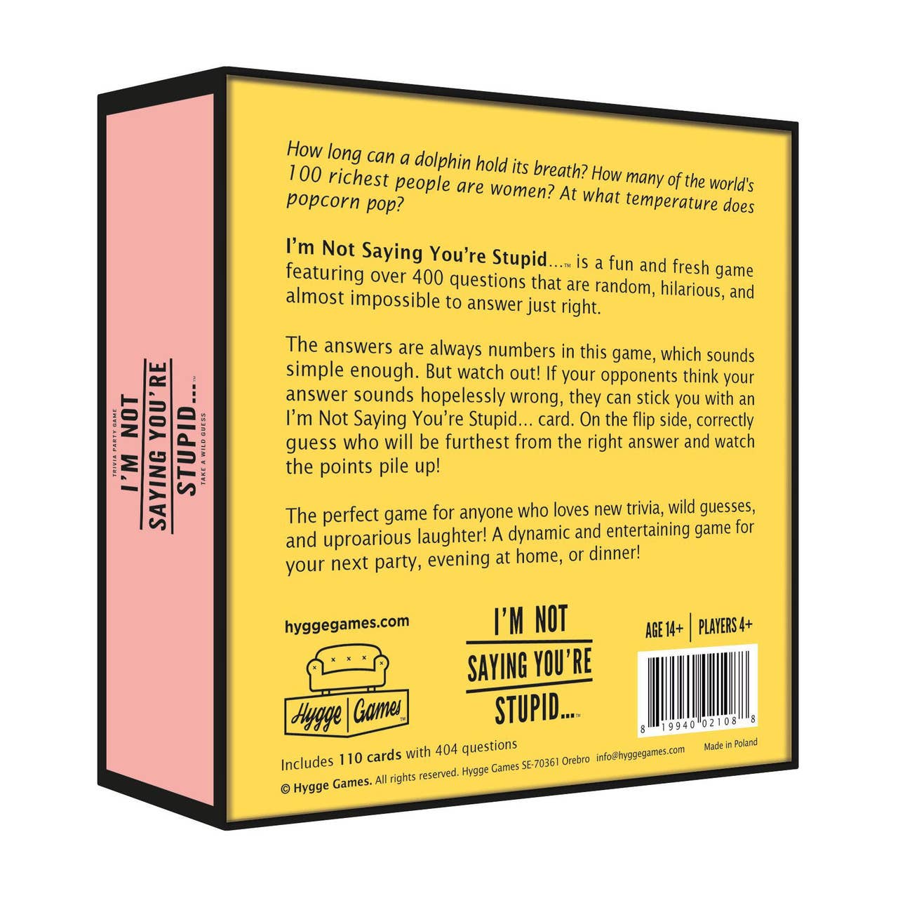 Hygge Games – wholesale Card game – Card Game - I'm Not Saying You're Stupid1